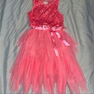 girls pink tulle dress